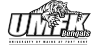 UMFK Bengals logo - black and white