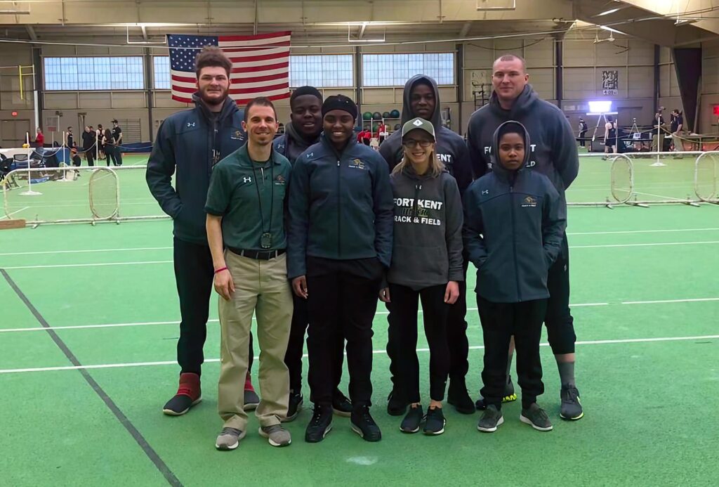 The UMFK Track and Field team at its first-ever Varsity meet.