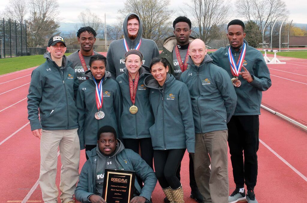 The 2019 UMFK Track and Field team at the USCAA Championships!