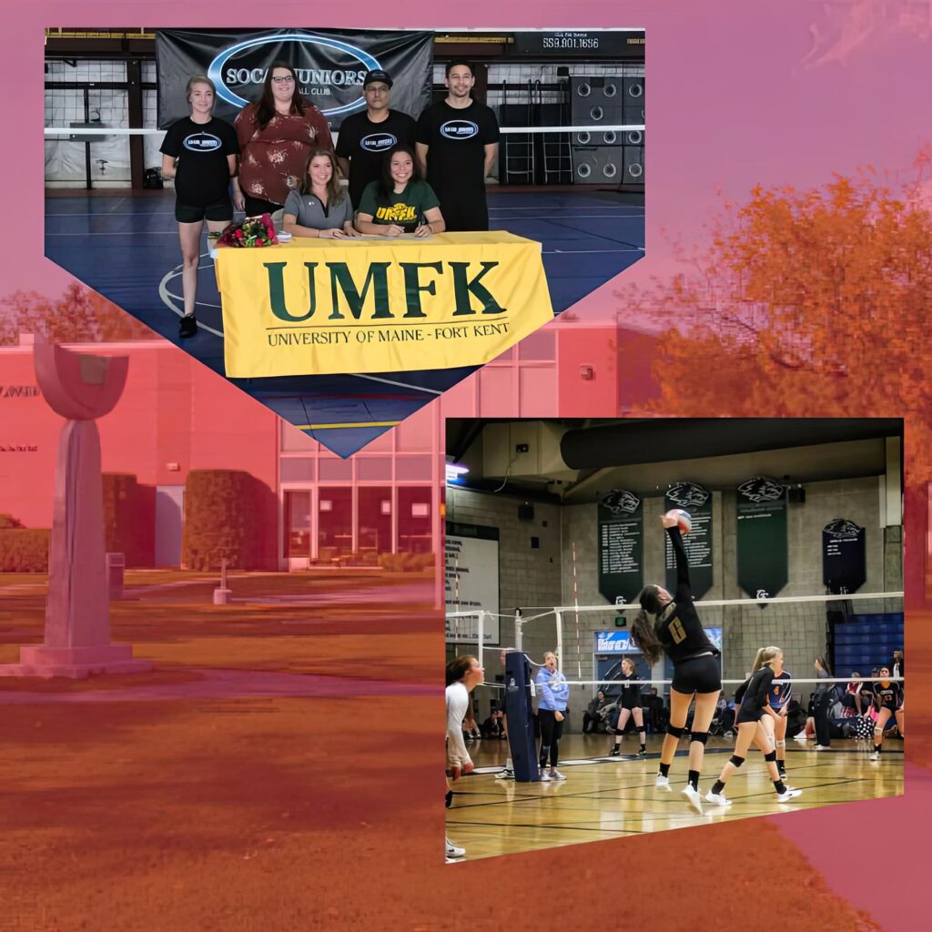 newly recruited players signing with the UMFK volleyball team