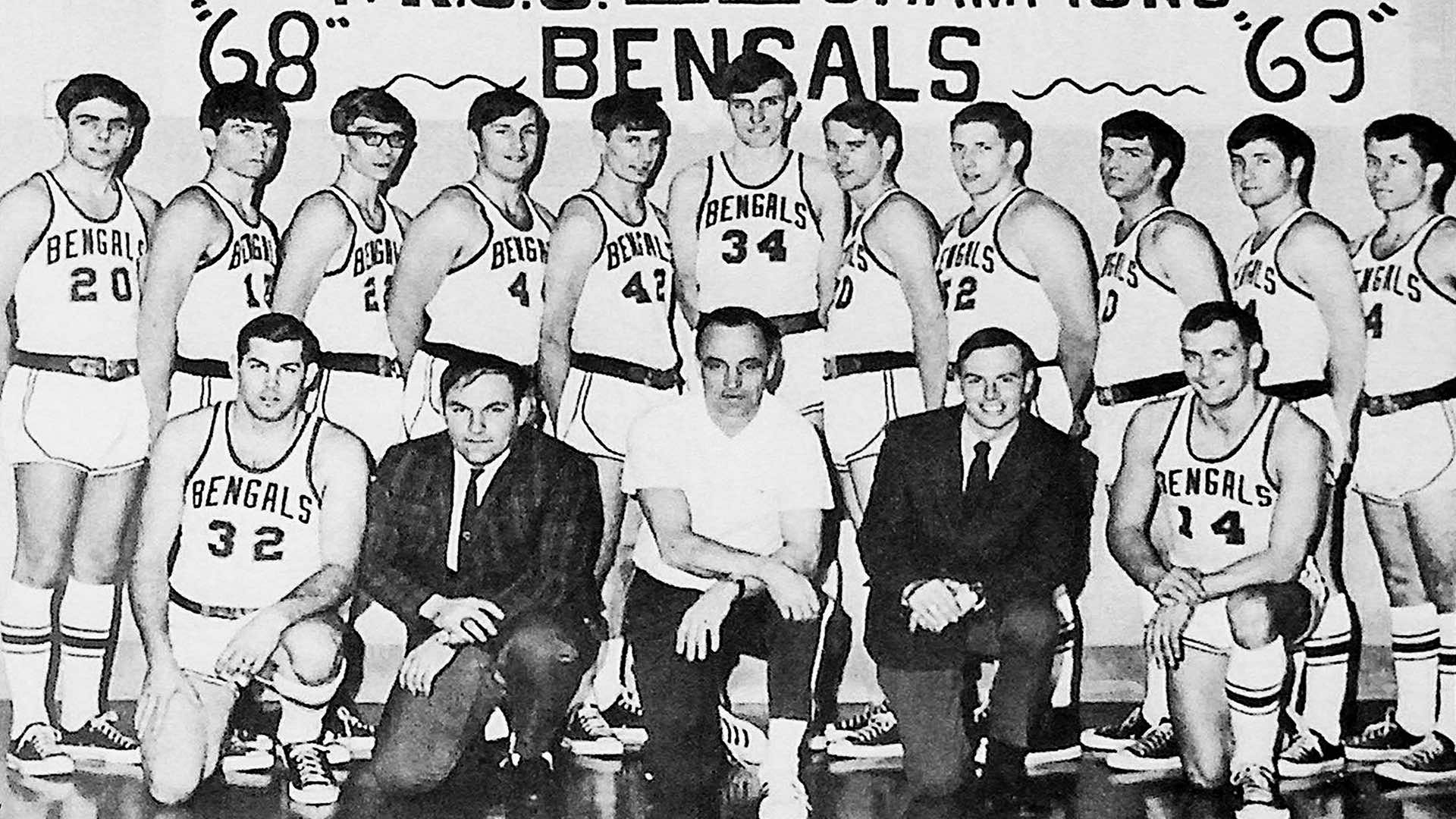 1969 Men's Basketball Team photo